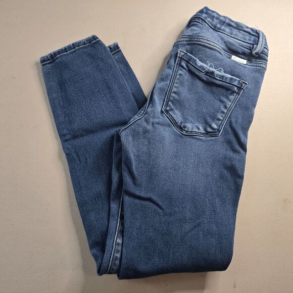 KanCan Jeans Women's 24 Blue Medium Wash Distressed Skinny Ankle - Picture 10 of 16